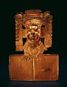 Brystbælte af guden Xipe Totec (guld)